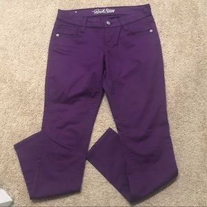 Old Navy Rockstar Jeans, size 6 in purple